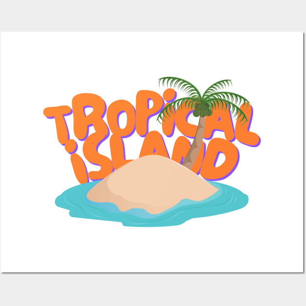 Tropical Island Wall Art by Seannn.ds